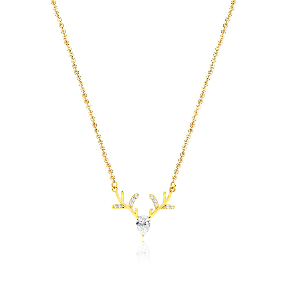 Gold Deer Necklace